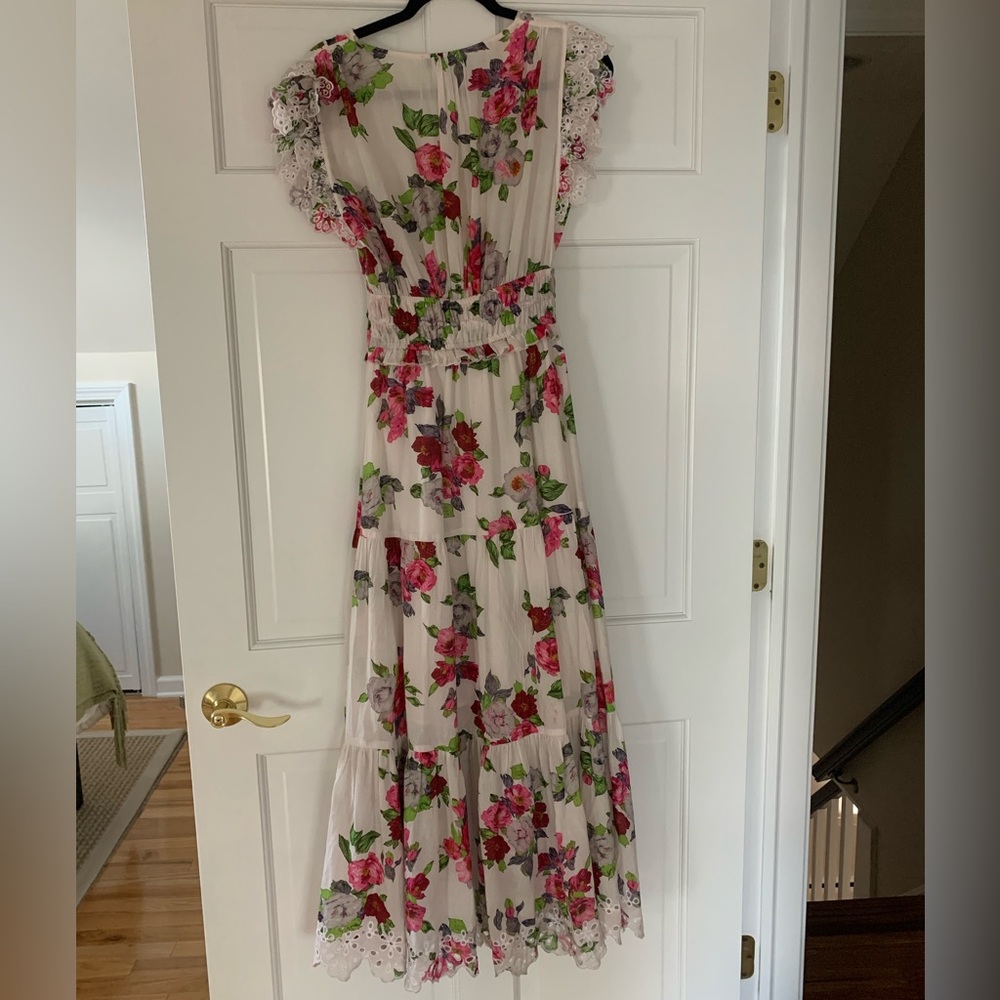 Karina Grimaldi Floral Cotton Dress - Picture 2 of 6
